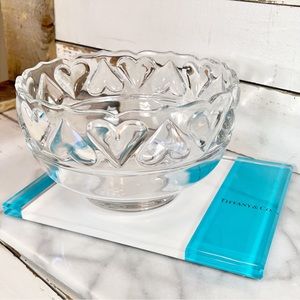 Tiffany & Co. Large “Hearts” Crystal Bowl